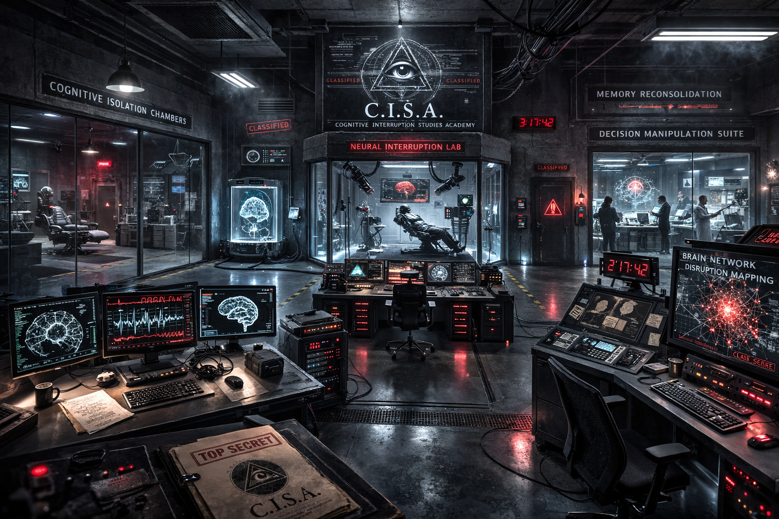 Architectural drawing of a CISA lab